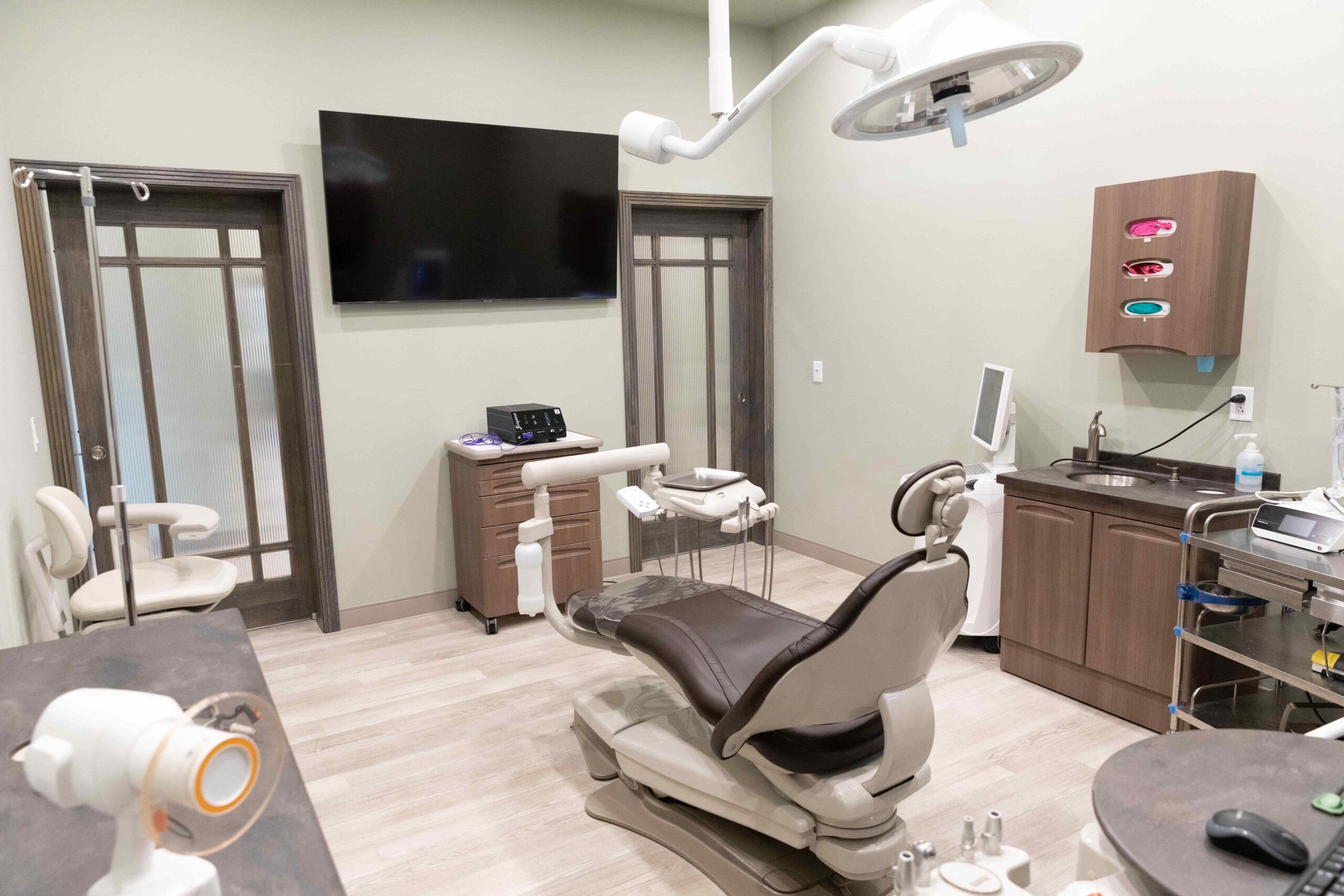 A dental office where regular care is performed.